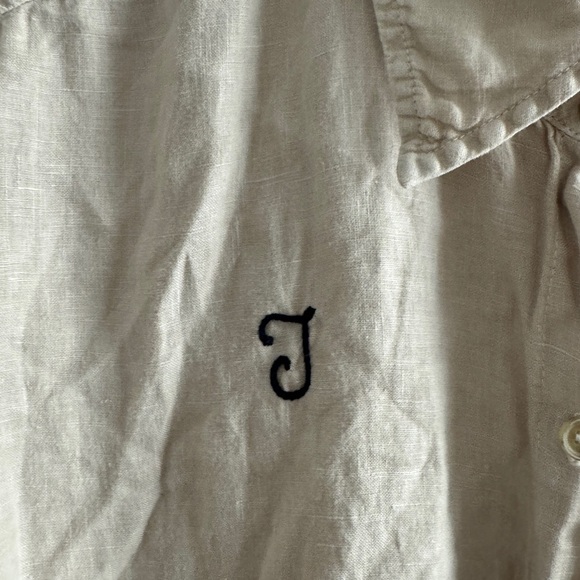 Wyeth Custom Embroidered Initial "JD" Button Down Shirt - Picture 4 of 12